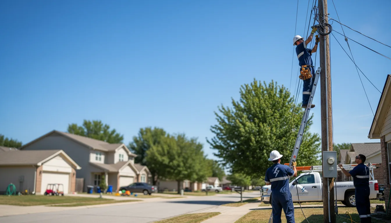 Residential electrician providing installation services in Hagerhill, KY